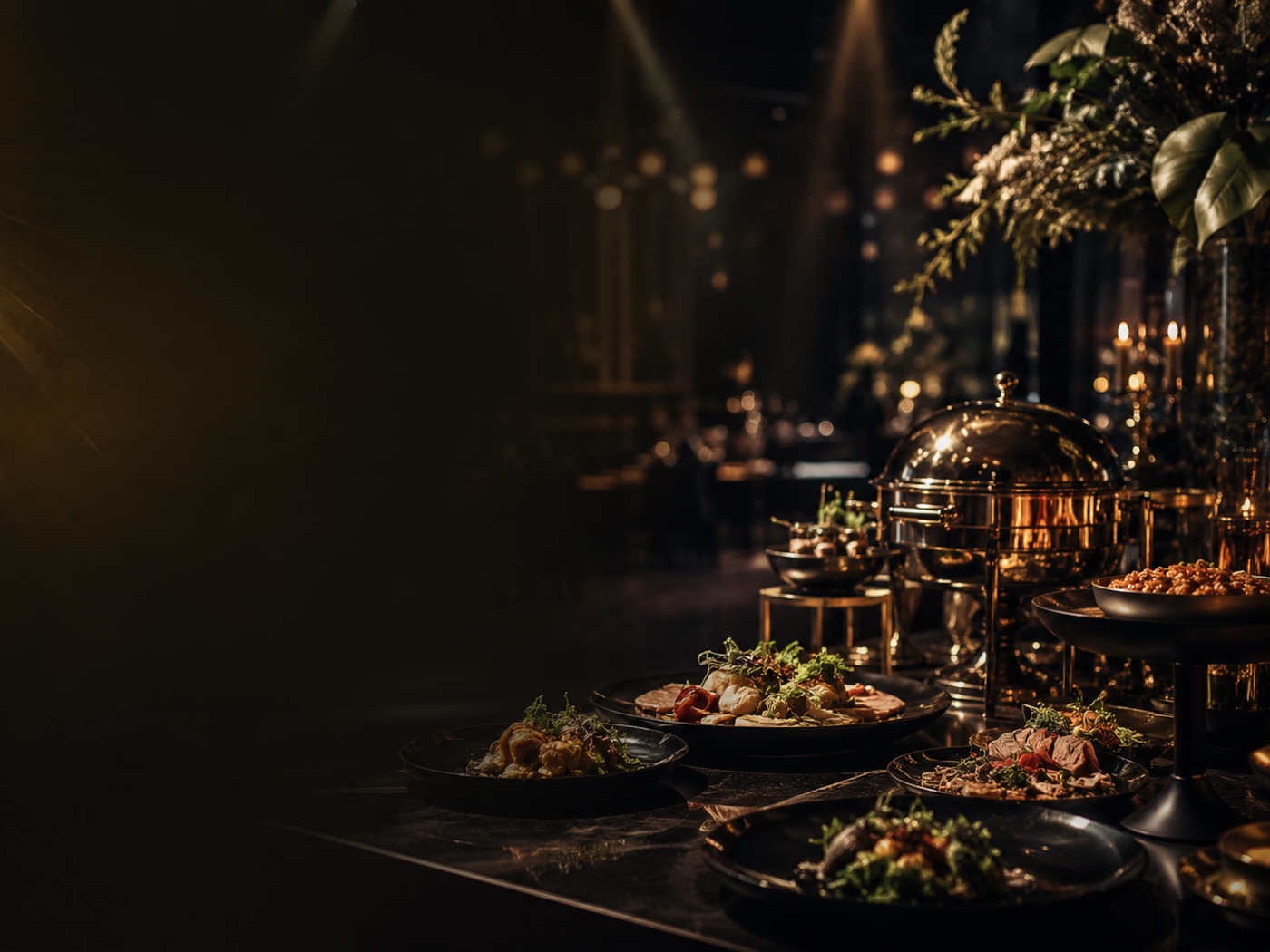 Hochwertiges Catering-Buffet für Veranstaltungen
